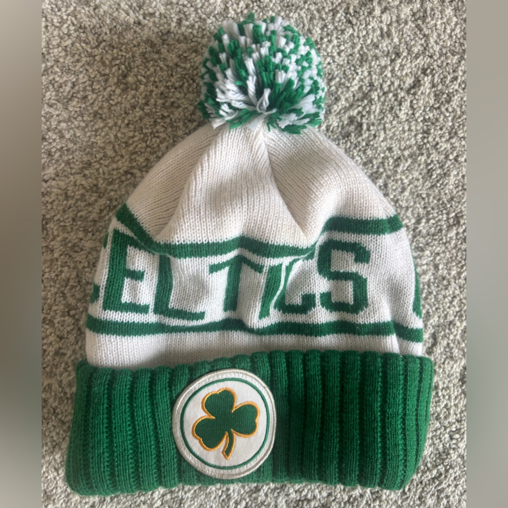 Celtics mitchell and ness beanie